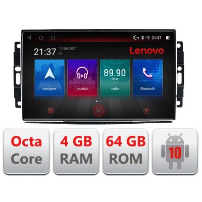 Navigatie Chrysler Jeep E-202 Octa Core cu Android Radio Bluetooth Internet GPS WIFI DSP 4+64GB 4G RESIGILAT