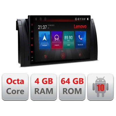 Navigatie BMW E39 si E53 E-082 Octa Core cu Android Radio Bluetooth Internet GPS WIFI DSP 4+64GB 4G RESIGILAT