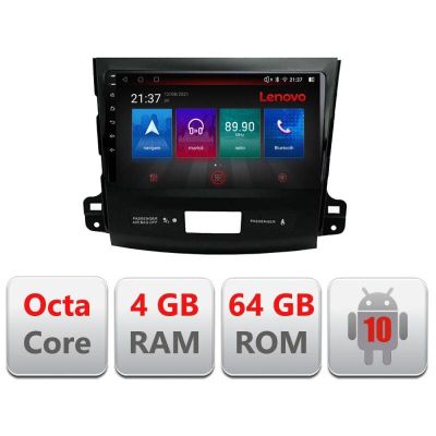 Navigatie Mitsubishi Outlander 2010 E-056 Octa Core cu Android Radio Bluetooth Internet GPS WIFI DSP 4+64GB 4G v2 RESIGILAT