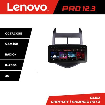 Navigatie Chevrolet Aveo 2010-2013 K-aveo10 Lenovo PRO 8+256 12.3 inch qled android 4G DSP gps internet