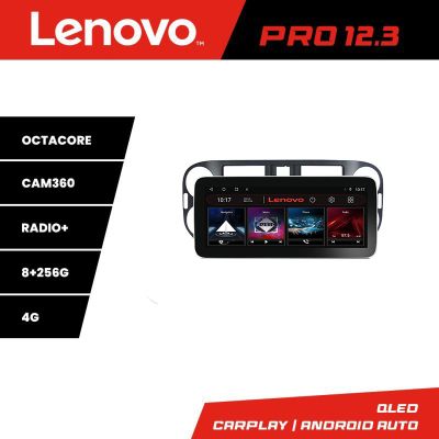 Navigatie VW Tiguan si Golf Plus 2012-2016 Lenovo PRO 8+256 12.3 inch qled android 4G DSP gps internet  Kit-489v2
