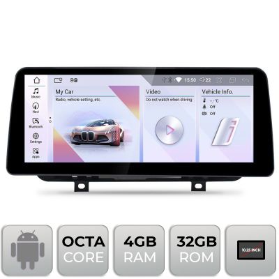 Navigatie BMW Seria 2 F22 F45 2012-2015 NBT Android ecran 10.25" 4+32 4G BT