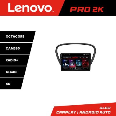 Navigatie Peugeot 607 Android radio gps internet 8 core QLED 2K 4+64 360 Lenovo
