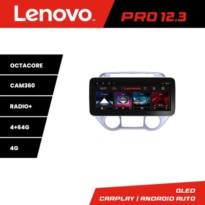 Navigatie Hyundai I20 2011-2014 manual si automat Lenovo PRO 4+64 12.3 inch qled android 4G DSP gps internet  Kit-i20-2012
