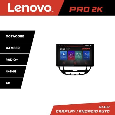 Navigatie Kia Soul 2014-2019 Lenovo PRO 4+64 13 inch 2K android 4G DSP gps internet  Kit-soul-2014