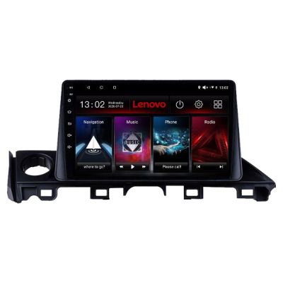Navigatie Mazda 6 2018- Lenovo Kit-MAZDA6-18 8 core QLED 2K 8+256 360 Android Waze USB Navigatie Internet Youtube Radio