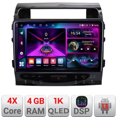 Navigatie Toyota Landcruiser J150 2010-2018 Quad Core 4+64 InCell Display 1K Android Waze USB Navigatie Internet Youtube Radio