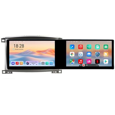 Navigatie Toyota Land Cruiser L100 2002-2008 Kit-l100 Edotec 2 ecrane  8 core 4+128 21.6 inch Incell android Wifi 5Ghz gps internet  v1