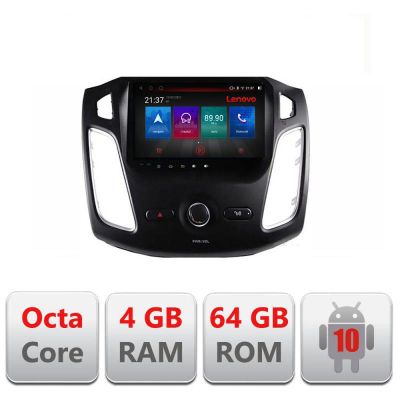 Navigatie Ford Focus 3 E-150 Octa Core cu Android Radio Bluetooth Internet GPS WIFI DSP 4+64GB 4G RESIGILAT