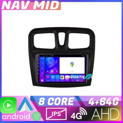 Navigatie Dacia Sandero 2012 2020 var B EDOTEC-LITE Android radio gps internet Octa core 4+32 Carplay