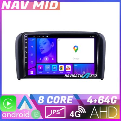 Navigatie Volvo S80 2004 2006 KIT S80 EDOTEC-LITE Android Ecran 720P Octa Core 4+32 Carplay