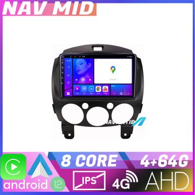 Navigatie Mazda 2 2007 2013 EDOTEC-LITE Android radio gps internet Octa core 4+32 Carplay