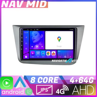 Navigatie Seat Leon 2005 2012 KIT leon05 EDOTEC-LITE Android Ecran 720P Octa Core 4+32 Carplay