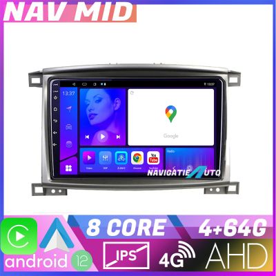 Navigatie Toyota Land Cruiser L100 2002 2008 KIT L100 EDOTEC-LITE Android Ecran 720P Octa Core 4+32 Carplay