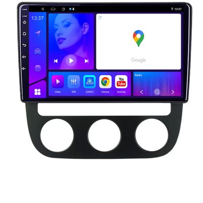 Navigatie VW Golf 5 2004 2010 clima automatica EDOTEC-LITE Android Ecran 720P Octa Core 4+32 Carplay