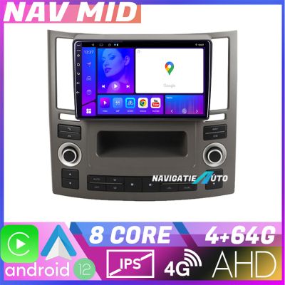 Navigatie Infiniti FX45 2007 2009 EDOTEC-LITE Android Ecran 720P Octa Core 4+32 Carplay
