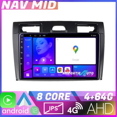 Navigatie Ford Fiesta MK5 2002 2008 EDOTEC-LITE Android Ecran 720P Octa Core 4+32 Carplay