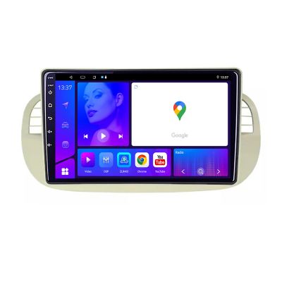 Navigatie Fiat 500 intre anii 2007 2015 EDOTEC-LITE Android Ecran 720P Octa Core 4+32 Carplay