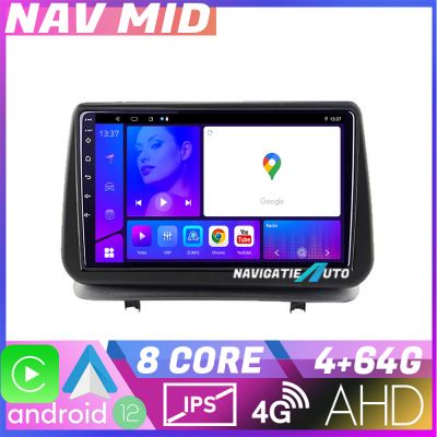 Navigatie Renault Clio 3 2005 2013 KIT Clio3 EDOTEC-LITE Android Ecran 720P Octa Core 4+32 Carplay