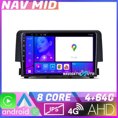 Navigatie Honda Civic 2016 2020 EDOTEC-LITE Android Ecran 720P Octa Core 4+32 Carplay
