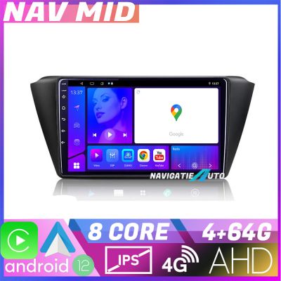 Navigatie Skoda Fabia 2015 KIT 541 EDOTEC-LITE Android Ecran 720P Octa Core 4+32 Carplay