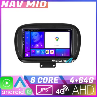 Navigatie Fiat 500 2014 KIT 539 EDOTEC-LITE Android Ecran 720P Octa Core 4+32 Carplay