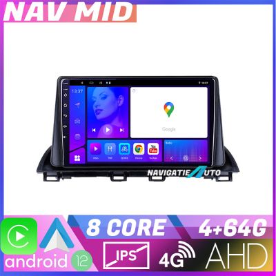 Navigatie Mazda 3 2014 2019 KIT 463 EDOTEC-LITE Android Ecran 720P Octa Core 4+32 Carplay