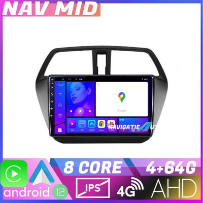 Navigatie Suzuki S Cross Octa Core KIT 337 EDOTEC-LITE Android Ecran 720P Octa Core 4+32 Carplay