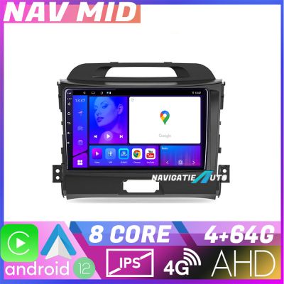 Navigatie Kia Sportage 2010 KIT 325 EDOTEC-LITE Android Ecran 720P Octa Core 4+32 Carplay