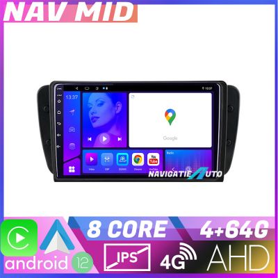 Navigatie Seat Ibiza 2008 2014 KIT 246 EDOTEC-LITE Android Ecran 720P Octa Core 4+32 Carplay