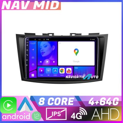 Navigatie Suzuki Swift 2010 2017 KIT 179 EDOTEC-LITE Android Ecran 720P Octa Core 4+32 Carplay