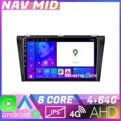 Navigatie Mazda 3 2004 2009 KIT 161 EDOTEC-LITE Android Ecran 720P Octa Core 4+32 Carplay