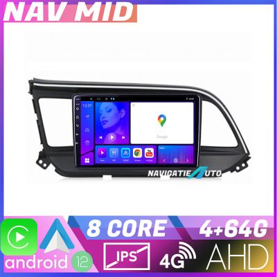 Navigatie Hyundai Elantra 2018 KIT 1581 EDOTEC-LITE Android Ecran 720P Octa Core 4+32 Carplay