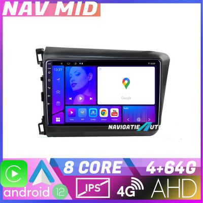Navigatie Honda Civic 2012 2015 KIT 132 EDOTEC-LITE Android Ecran 720P Octa Core 4+32 Carplay