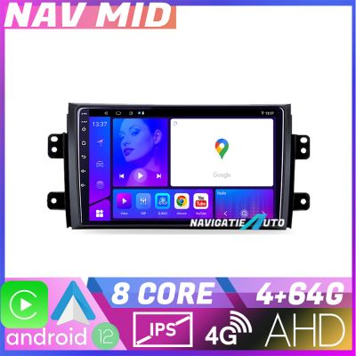 Navigatie Suzuki SX4 2006 2013 KIT 124 EDOTEC-LITE Android Ecran 720P Octa Core 4+32 Carplay