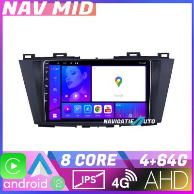 Navigatie Mazda 5 2010 2017 KIT 117 EDOTEC-LITE Android Ecran 720P Octa Core 4+32 Carplay