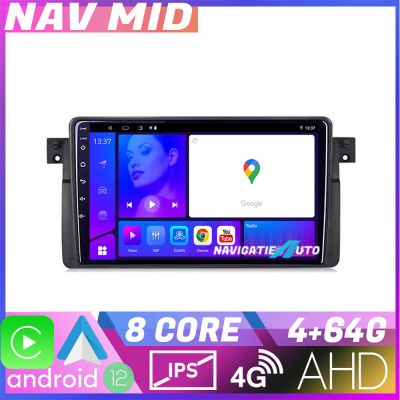 Navigatie BMW Seria 3 E46 KIT 052 EDOTEC-LITE Android Ecran 720P Octa Core 4+32 Carplay