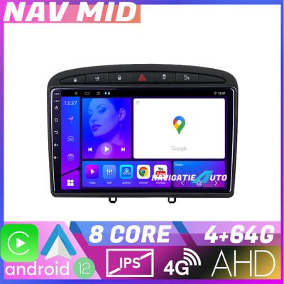 Navigatie Peugeot 308 Octa Core KIT 038 EDOTEC-LITE Android Ecran 720P Octa Core 4+32 Carplay