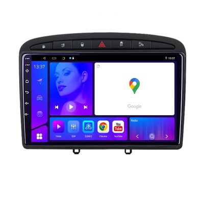 Navigatie Peugeot 308 Octa Core KIT 038 EDOTEC-LITE Android Ecran 720P Octa Core 4+32 Carplay