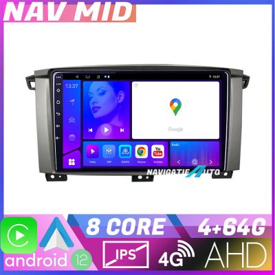 Navigatie Toyota Land Cruiser L100 2002 2006 EDOTEC-LITE Android Ecran 720P Octa Core 4+32 Carplay
