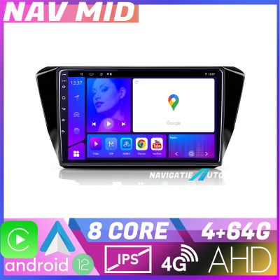 Navigatie Skoda Superb 3 2015 2017 KIT 932 EDOTEC-LITE Android Ecran 720P Octa Core 4+32 Carplay