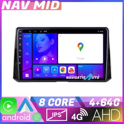 Navigatie Toyota Corolla/Auris 2018 KIT 388 EDOTEC-LITE Android Ecran 720P Octa Core 4+32 Carplay