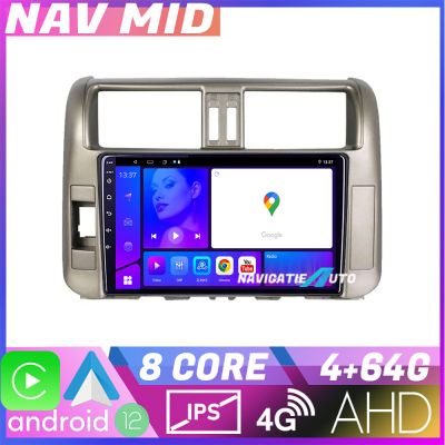 Navigatie Toyota Prado 2010 2013 KIT 347 EDOTEC-LITE Android Ecran 720P Octa Core 4+32 Carplay