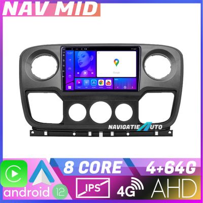Navigatie Opel Movano  Renault Master 2010 2021 EDOTEC-LITE Android Ecran 720P Octa Core 4+32 Carplay v1