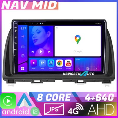 Navigatie Mazda CX-5 2012-2016 Octa Core EDOTEC-LITE Android Ecran 720P Octa Core 4+32 Carplay  Android auto