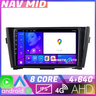 Navigatie Nissan Qashqai Octa Core EDOTEC-LITE Android Ecran 720P Octa Core 4+32 Carplay  Android auto