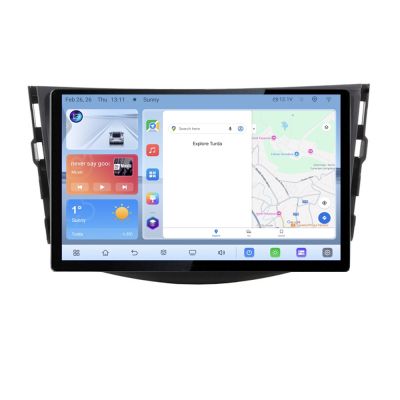 Navigatie dedicata Toyota RAV4 N-018 Edonav ecran 13" 1K 4+64 Android Waze USB Navigatie 4G 360 Toslink Youtube Radio KIT-018 si
