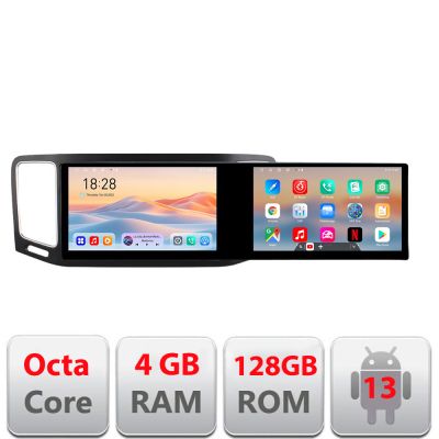 Navigatie VW Sharan 2011-2020 Kit-SHARAN Edotec 2 ecrane  8 core 4+128 21.6 inch Incell android Wifi 5Ghz gps internet