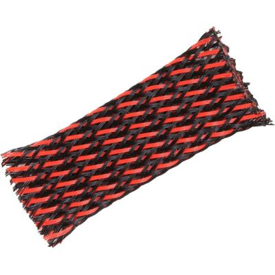 TRESA (PIELE DE SARPE) 13-30 ROSU/NEGRU 1metru liniar