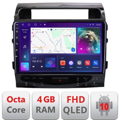 Navigatie Toyota Land Cruiser V8 L200 2009-2020 dedicata Android QLED octa core 4+64 4G DSP FHD carplay android auto radio gps internet Android kit-381-type-b+EDT-E310v3